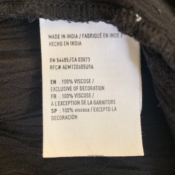 American Eagle Outfitters black boho dress size small - Picture 6 of 6